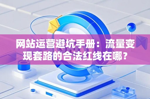 网站运营避坑手册：流量变现套路的合法红线在哪？